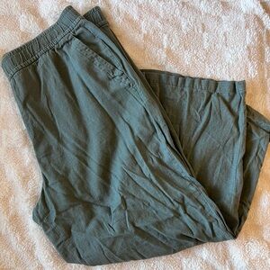 Old Navy High Rise Wide Leg Linen Pants